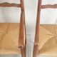 Pair of straw armchairs early twentieth vintage