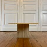 Travertine side table