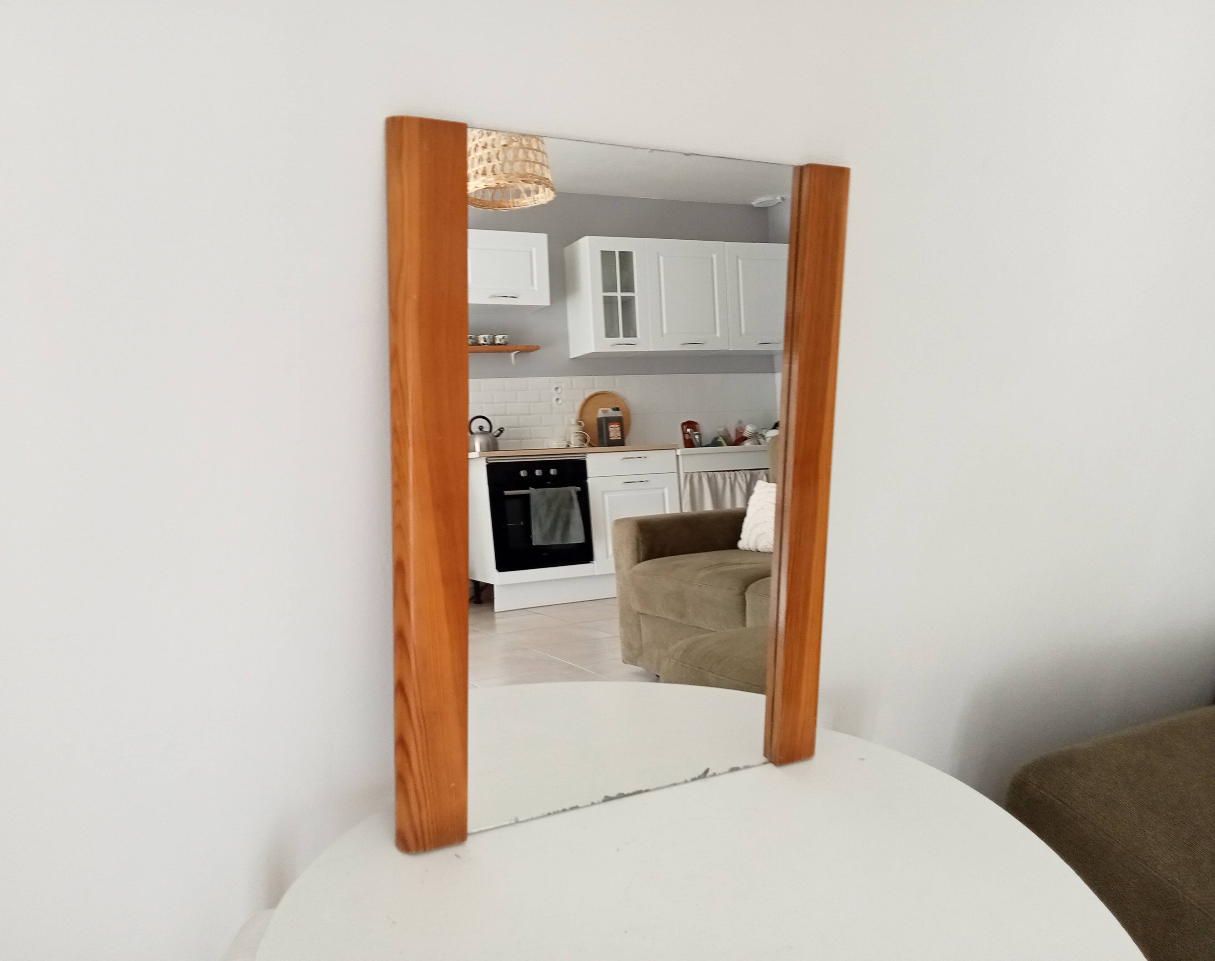 Vintage pine mirror from the 70s/80s 60*46 cm