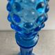 Turquoise blue employment glass carafe