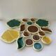 Verceram Set of 16 Vintage Leaf Pieces