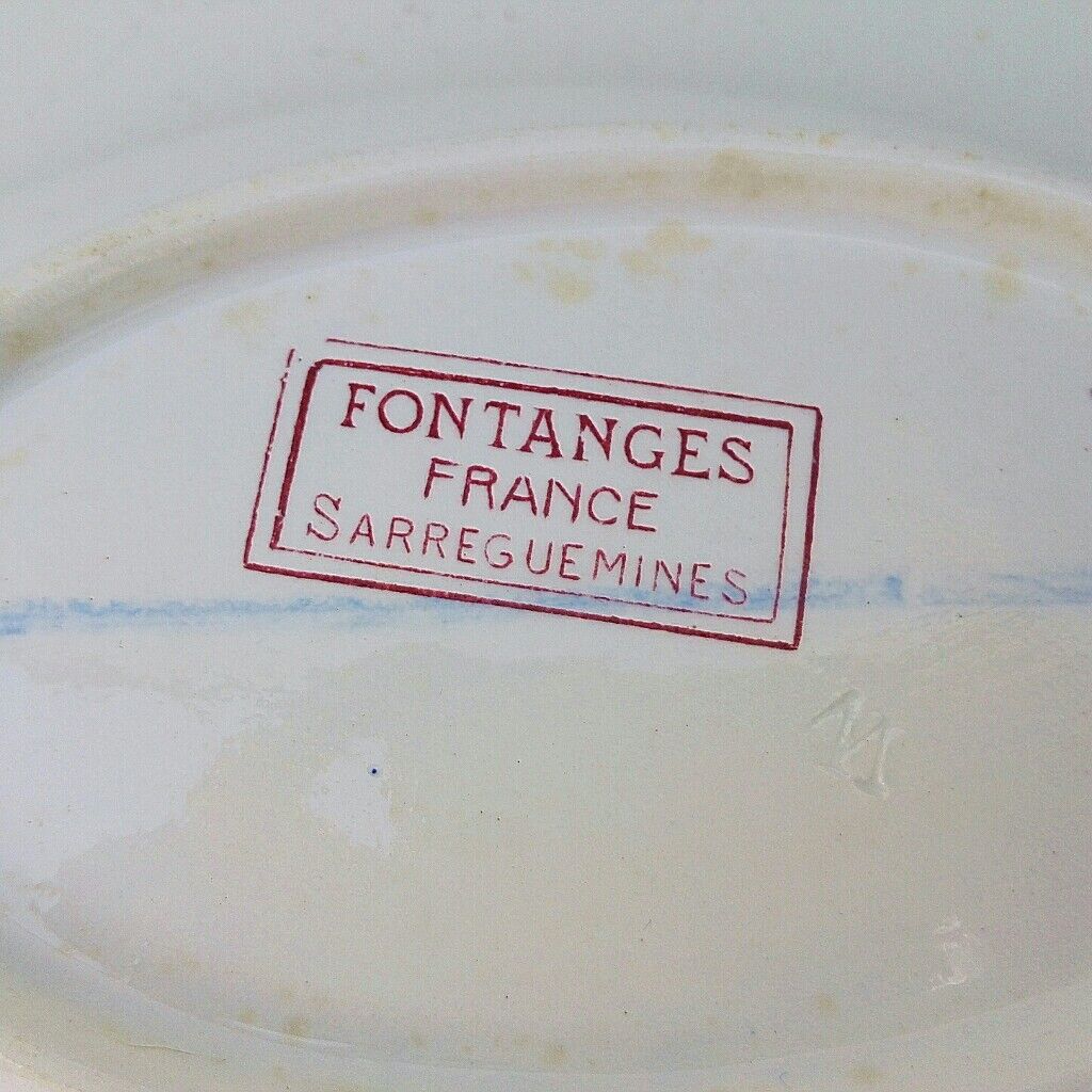 Ravier faience of Sarreguemines model Fontanges