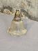 Holophane glass and brass suspension