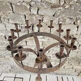 Chandelier art  déco 1930  châteaau