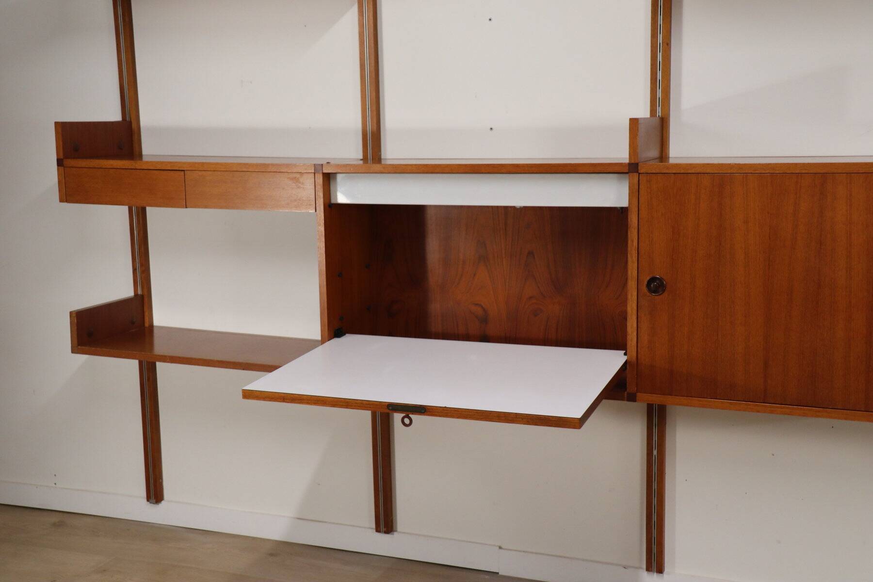 Modular wall bookcase, Minvielle edition by ARP – 1960