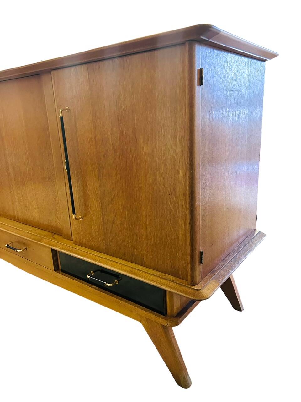 Oak sideboard with compass legs