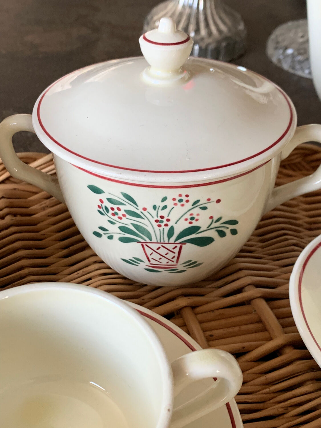 Vintage HB Creil et Montereau coffee service