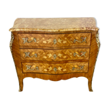 Commode Louis XV Marble top and marquetry