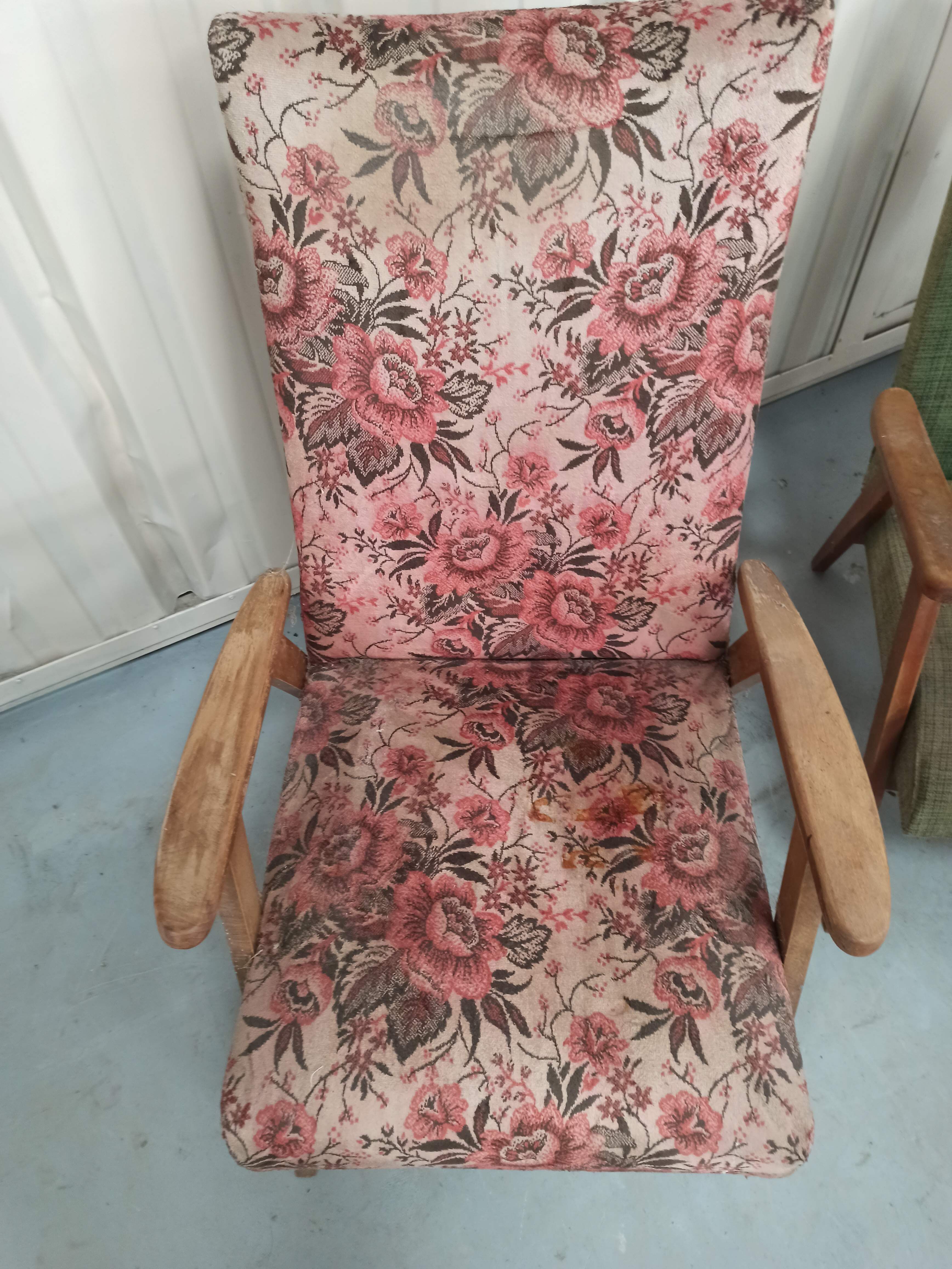 Set 3 armchairs compass feet