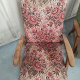 Set 3 armchairs compass feet