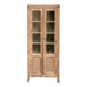 Armoire parisienne vitrée en bois brut, 1940