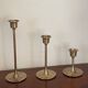 Scandinavian vintage brass candle holders