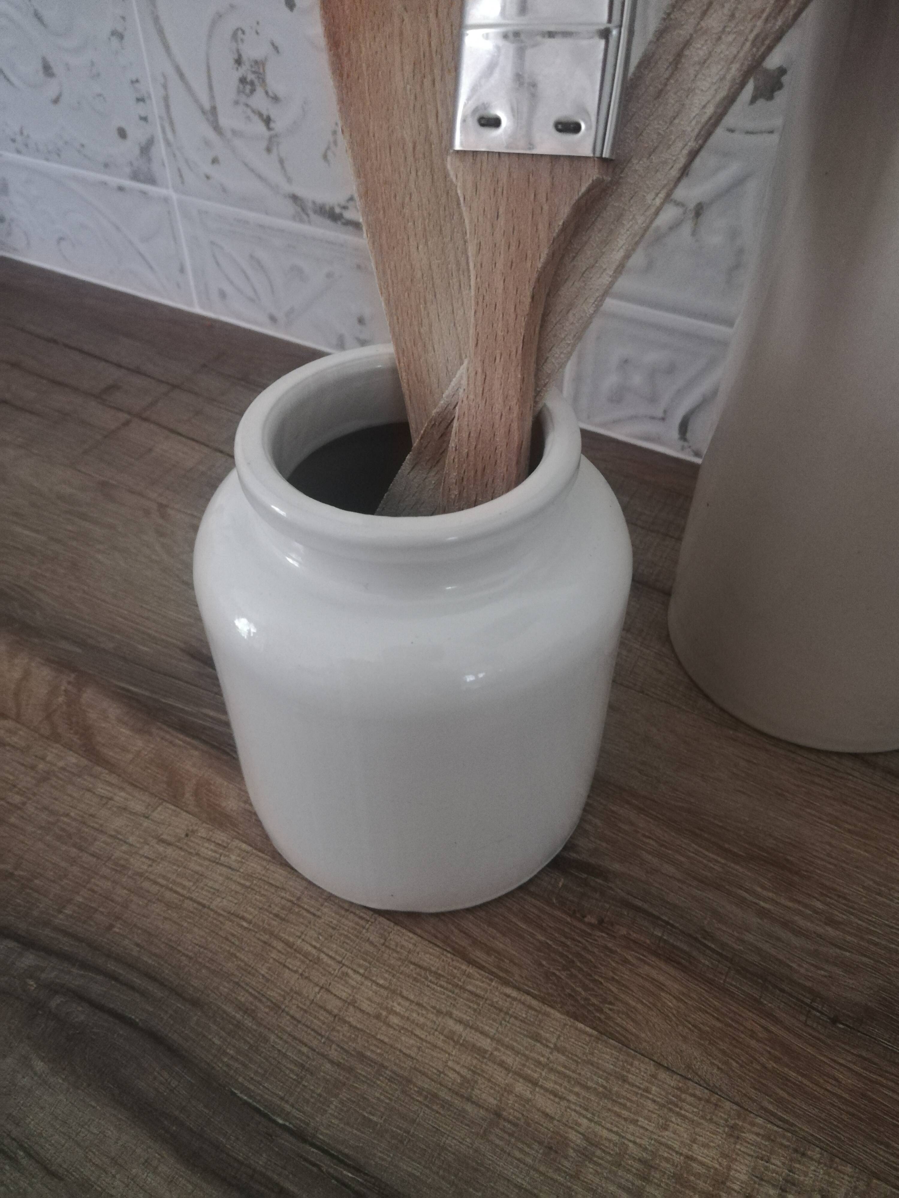 Vintage stoneware pot, vintage mustard pot