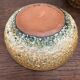 Set of 3 vases and 1 trinket tray, Honey / Fat Lava Vallauris, 1970s
