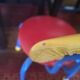 Colorful metallic children's chair - 1970s/1980s