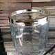 Champagne bucket glass and metal silver flagship for christofle