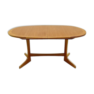 Table de repas vintage par William Lawrence teck 1960 style scandinave