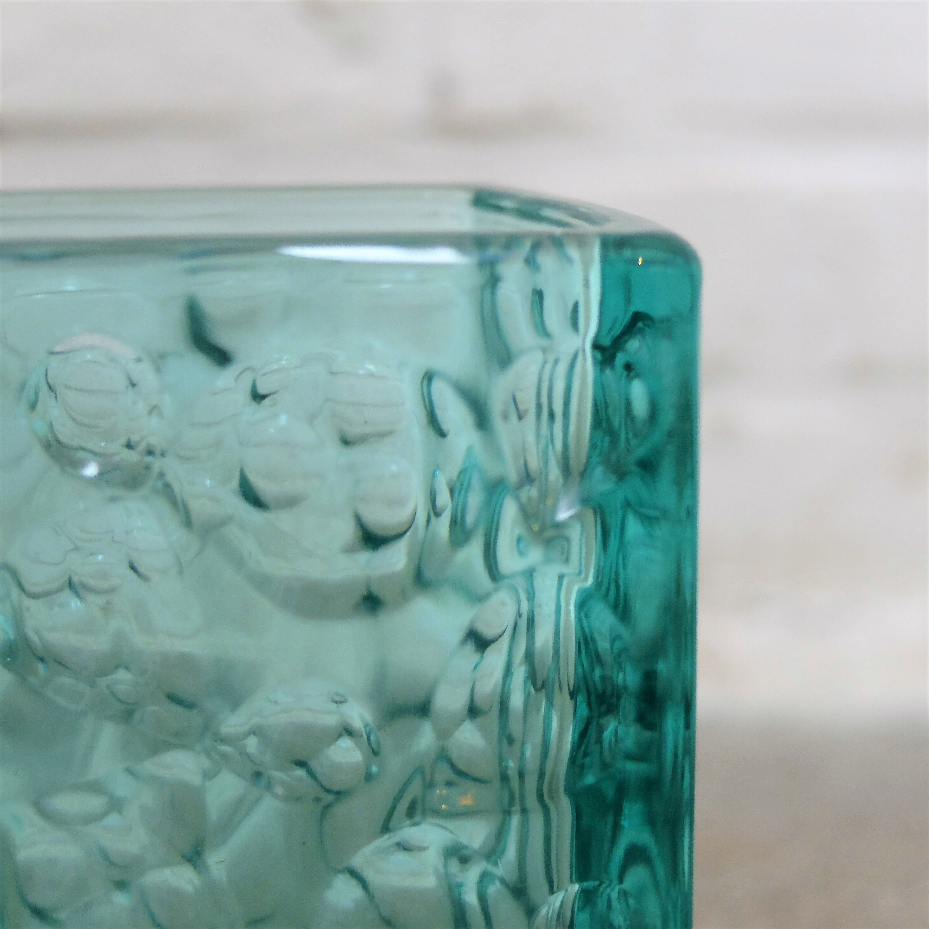 Vase Brabec turquoise vintage