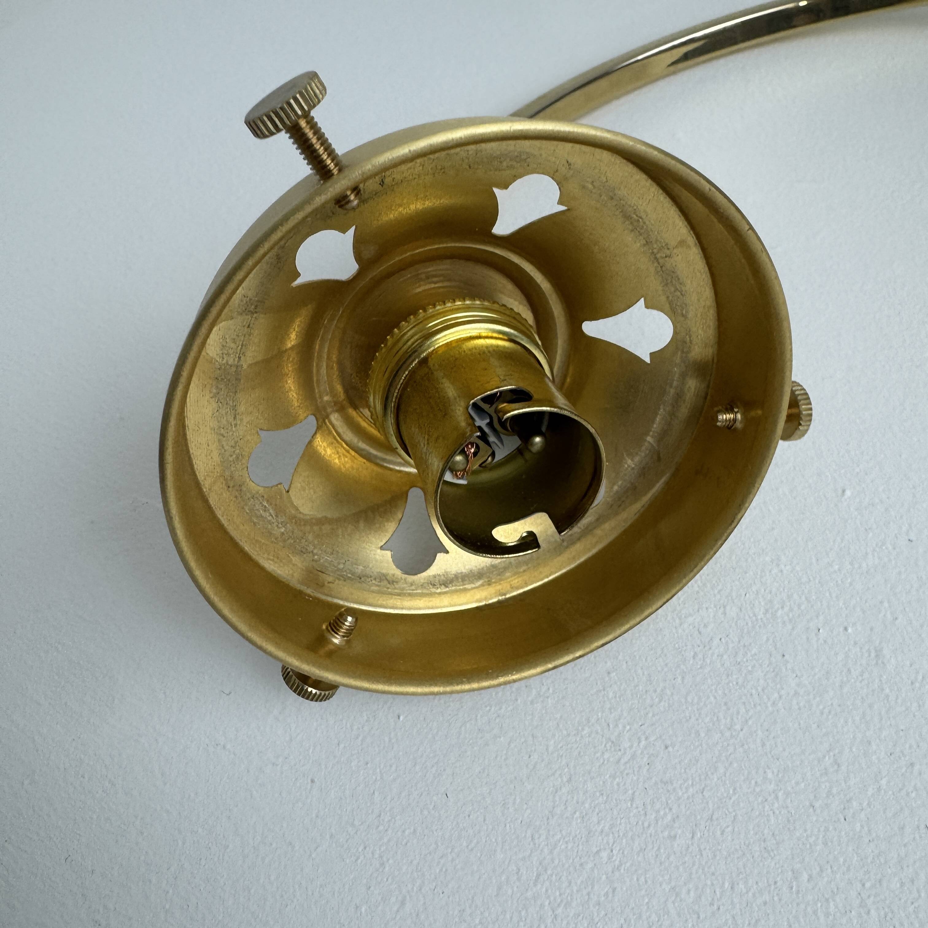 Pair of vintage opaline wall lights