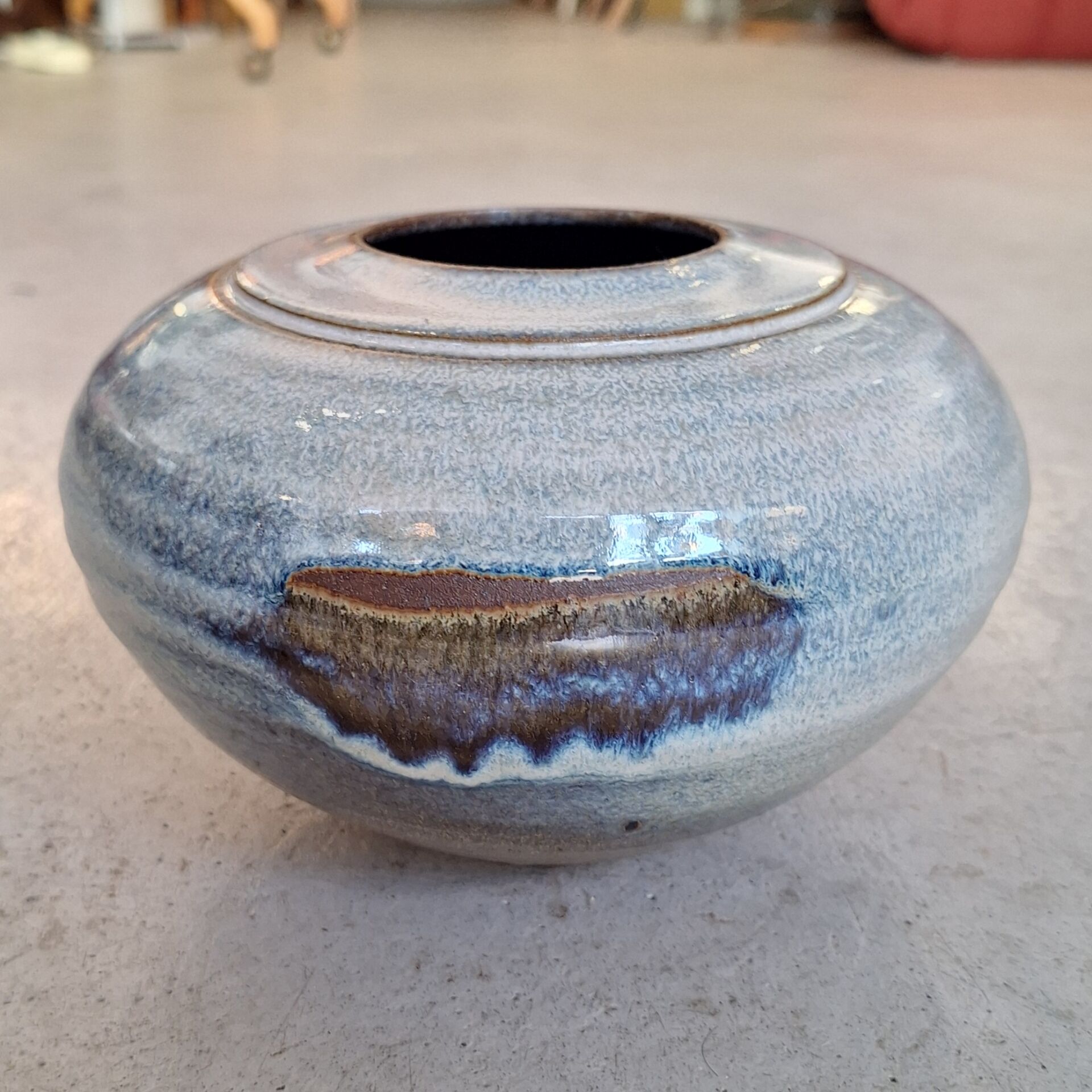 Glazed ceramic vase by Nadia and Alain Pinel