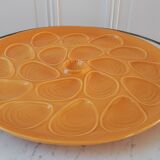 Seafood dish / oysters Salins orange-yellow 60s-70s