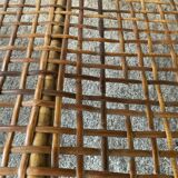 Vintage coffee table from the 50s in rattan