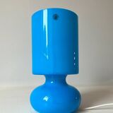 Pair of IKEA Lykta lamps in turquoise opaline