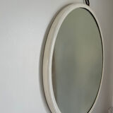 Round wooden mirror