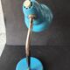 Vintage French desk lamp in blue lacquered metal – 1970s