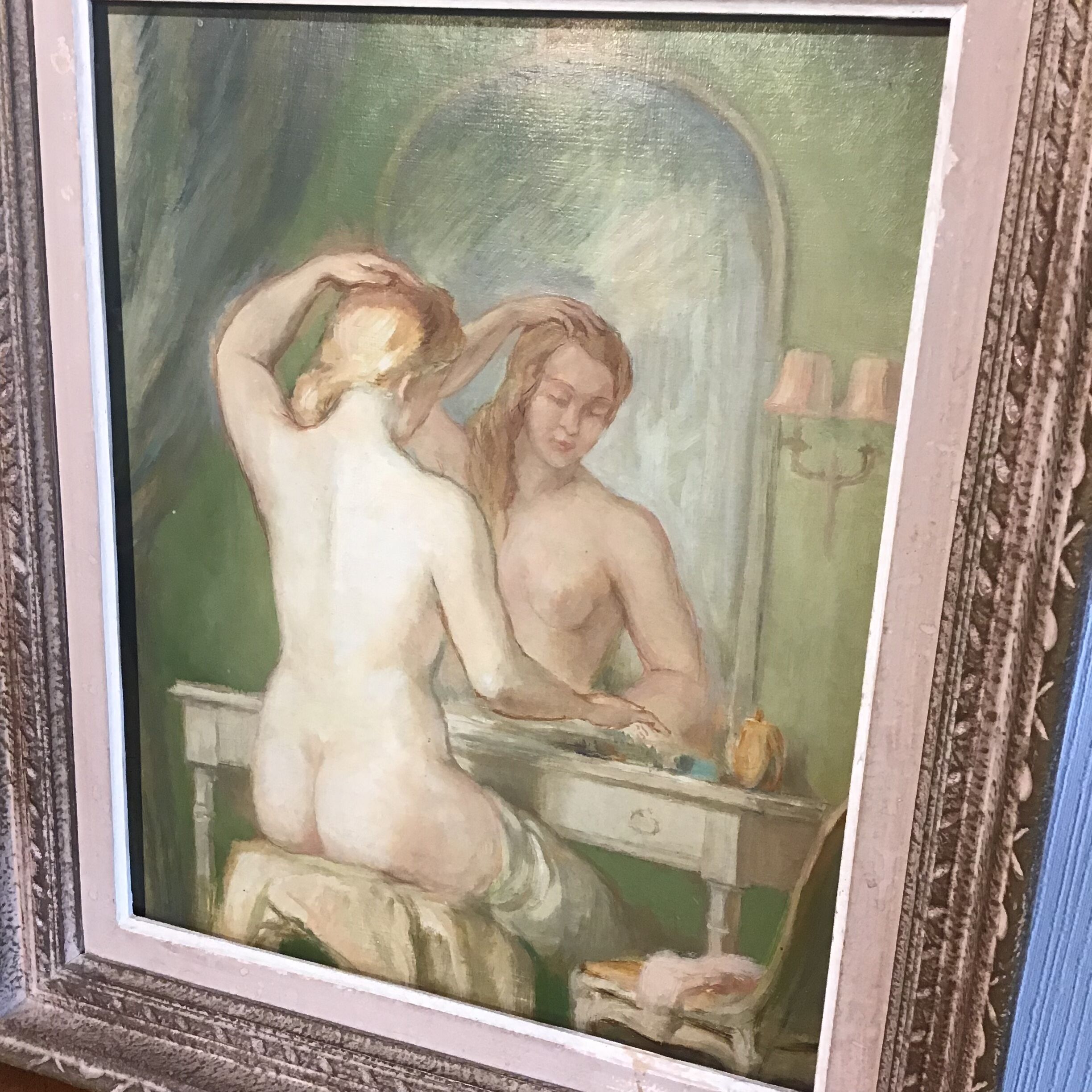 Female nude painting