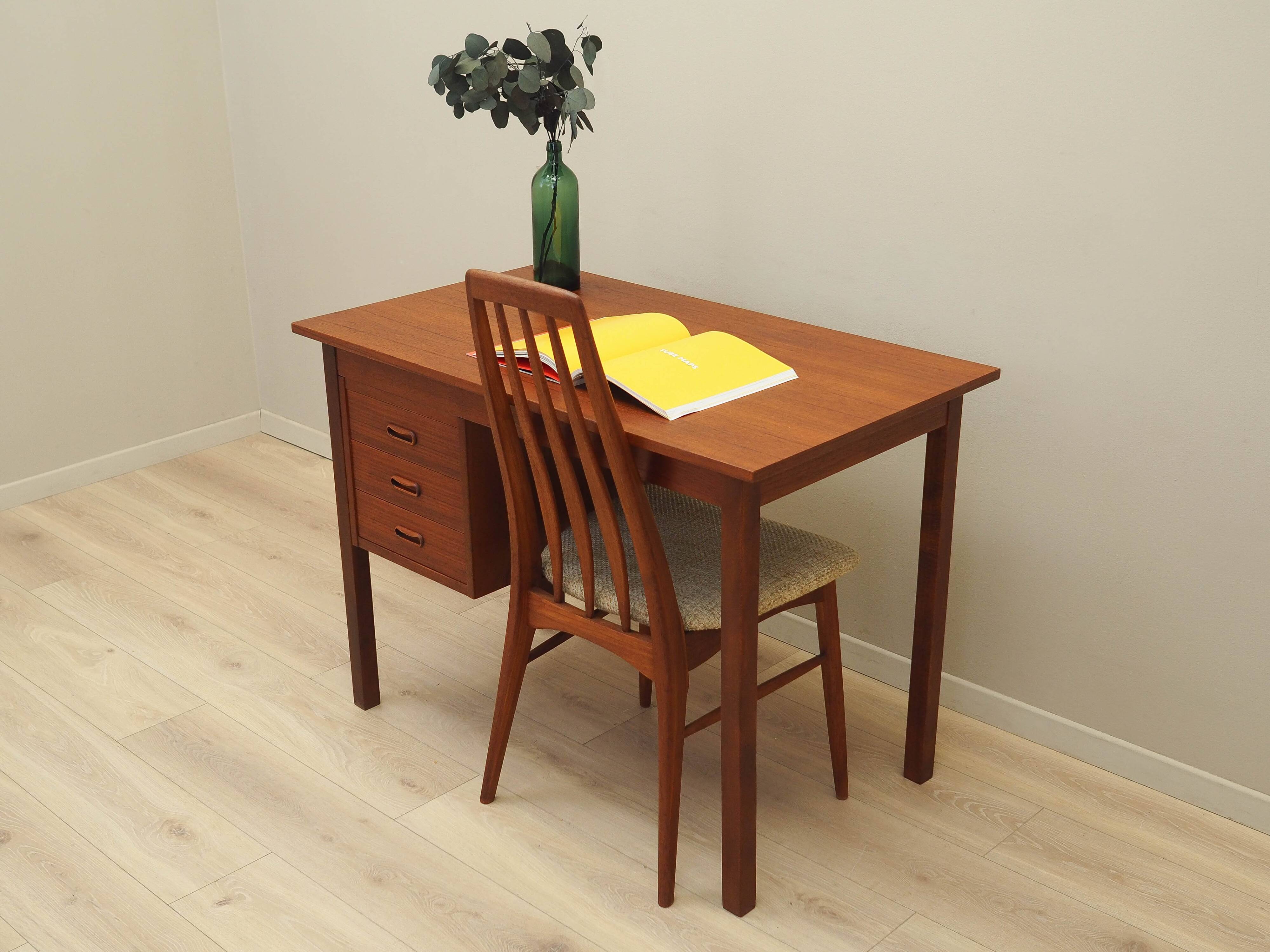 Teak desk, Danish design, 1970s, production: Denmark