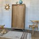 Vintage Parisian school cabinet tubular feet year 1950
