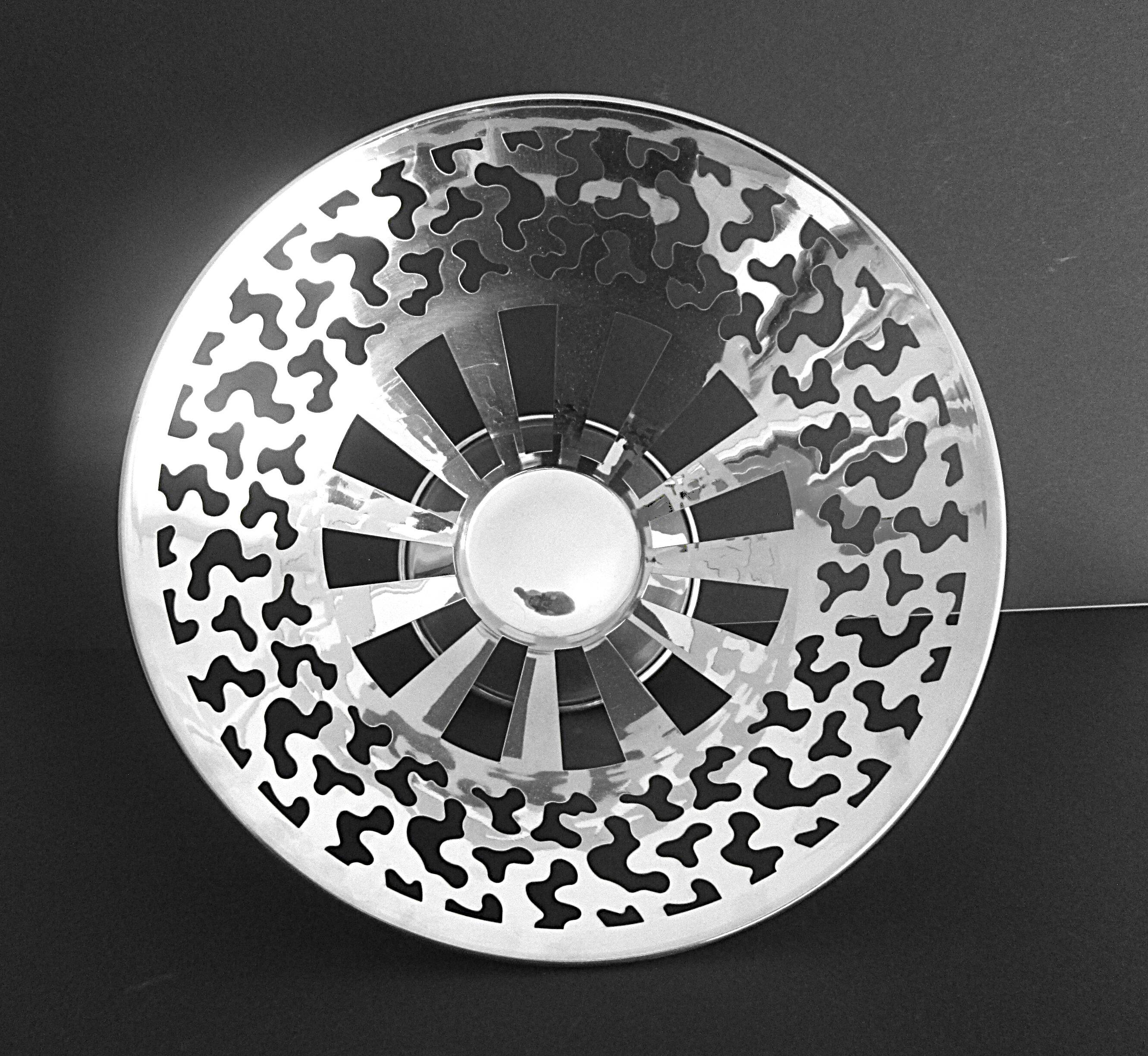 Vintage 1987 George Sowden Bodum Sereno  Memphis Style stainless steel bowl
