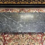 Table basse 1950/1960 en fer et marbre