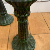 Glass candle holder