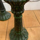 Glass candle holder