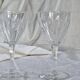 4 Verres à eau anciens - cristal Val Saint Lambert modèle Nestor taille Ham