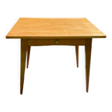 Vintage desk 1950-60 light oak compass legs