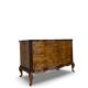 Commode italienne Art déco en loupe de noyer, années 1940-50