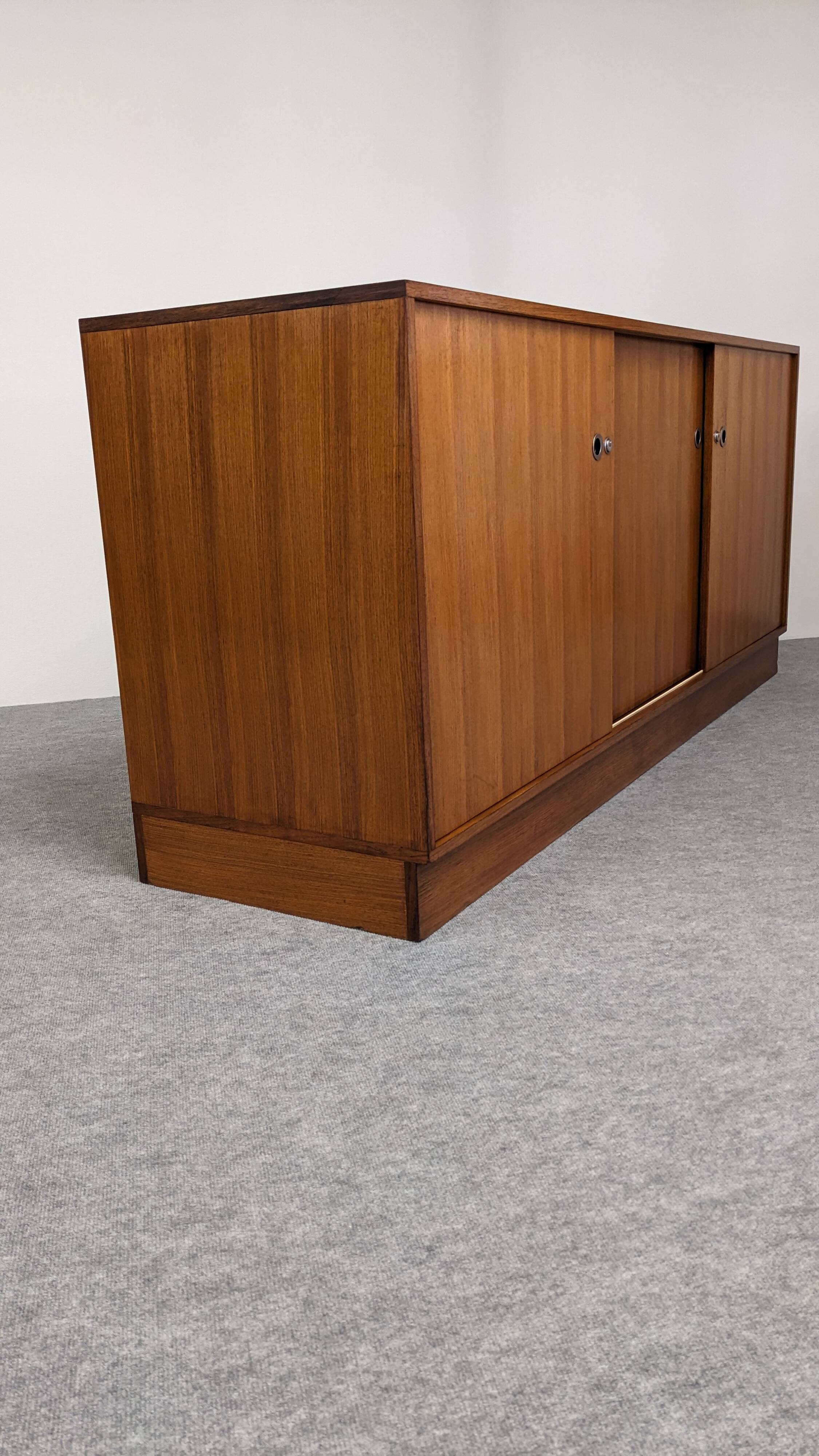 Modernist rosewood sideboard, Italy circa 1970