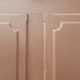 Old solid wood entrance door H225xW86cm right-hand push