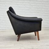 1960s, Danish armchair by Aage Christensen, furniture leather.