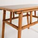 Bamboo and wood coffee table, 1960s