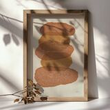 Painting on paper - rock - signed eawy