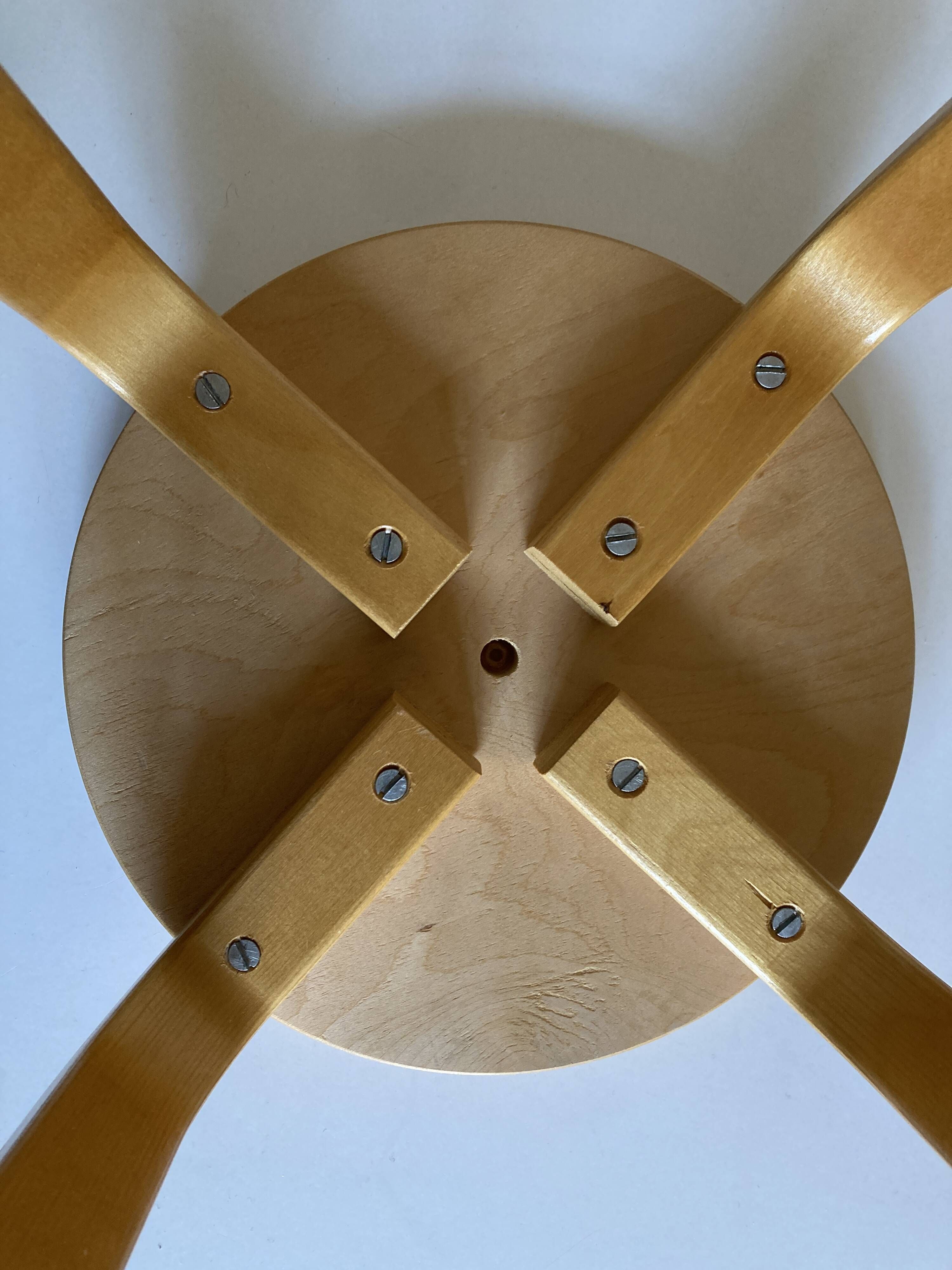 Scandinavian children's stool in plywood, Frosta Ikea 1980