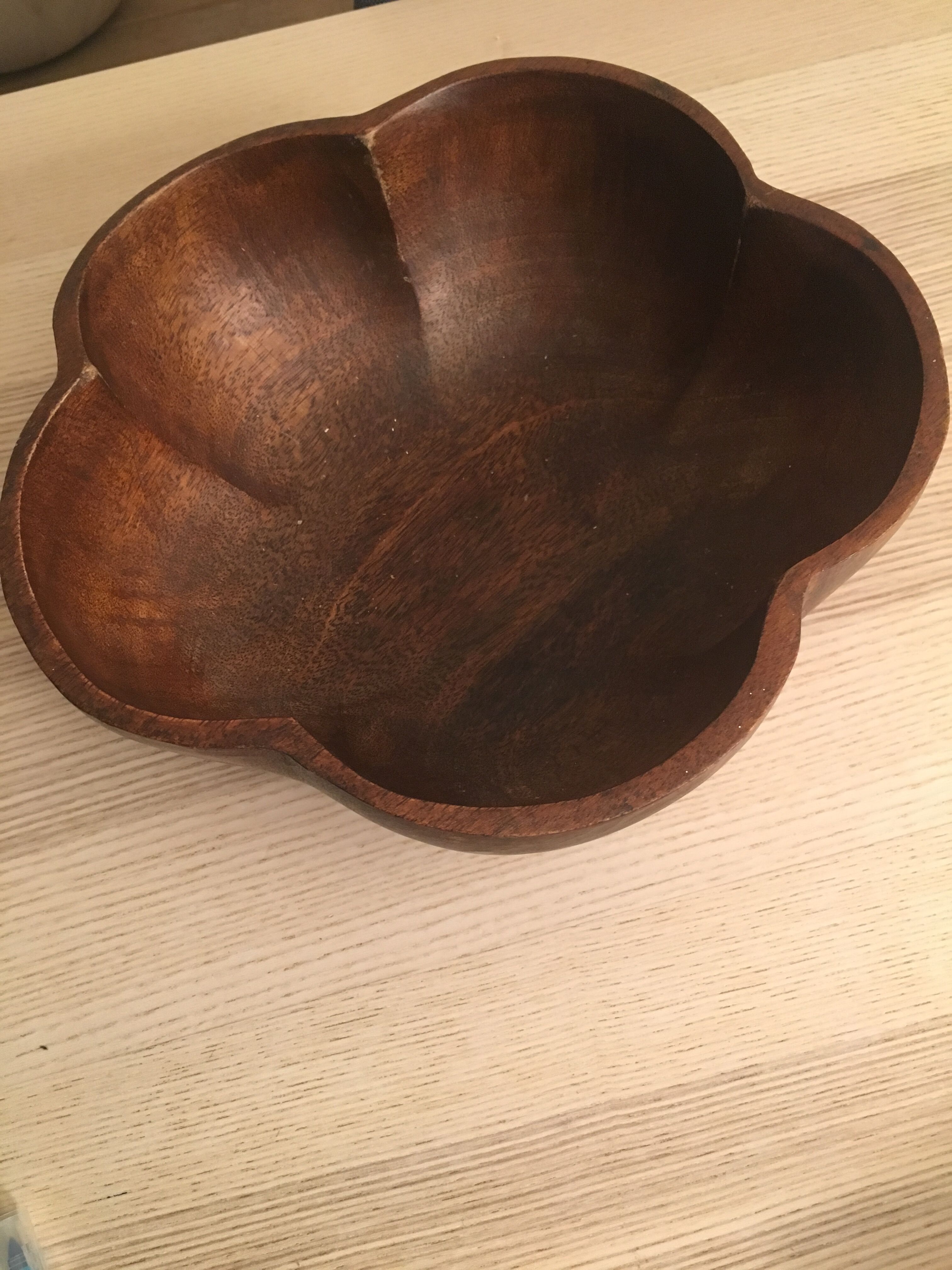 Wooden fruit basket