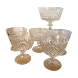 Set of 6 glasses in Champagne