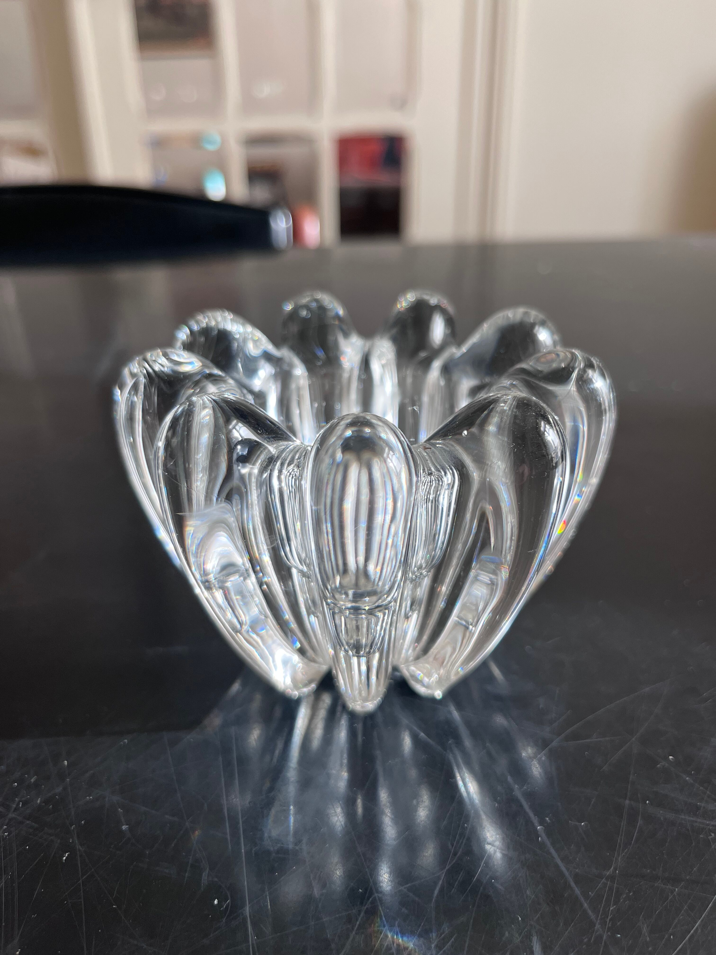 Crystal candle holder