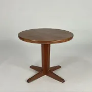 Danish teak dining table round vintage mid-century design VV Mobler