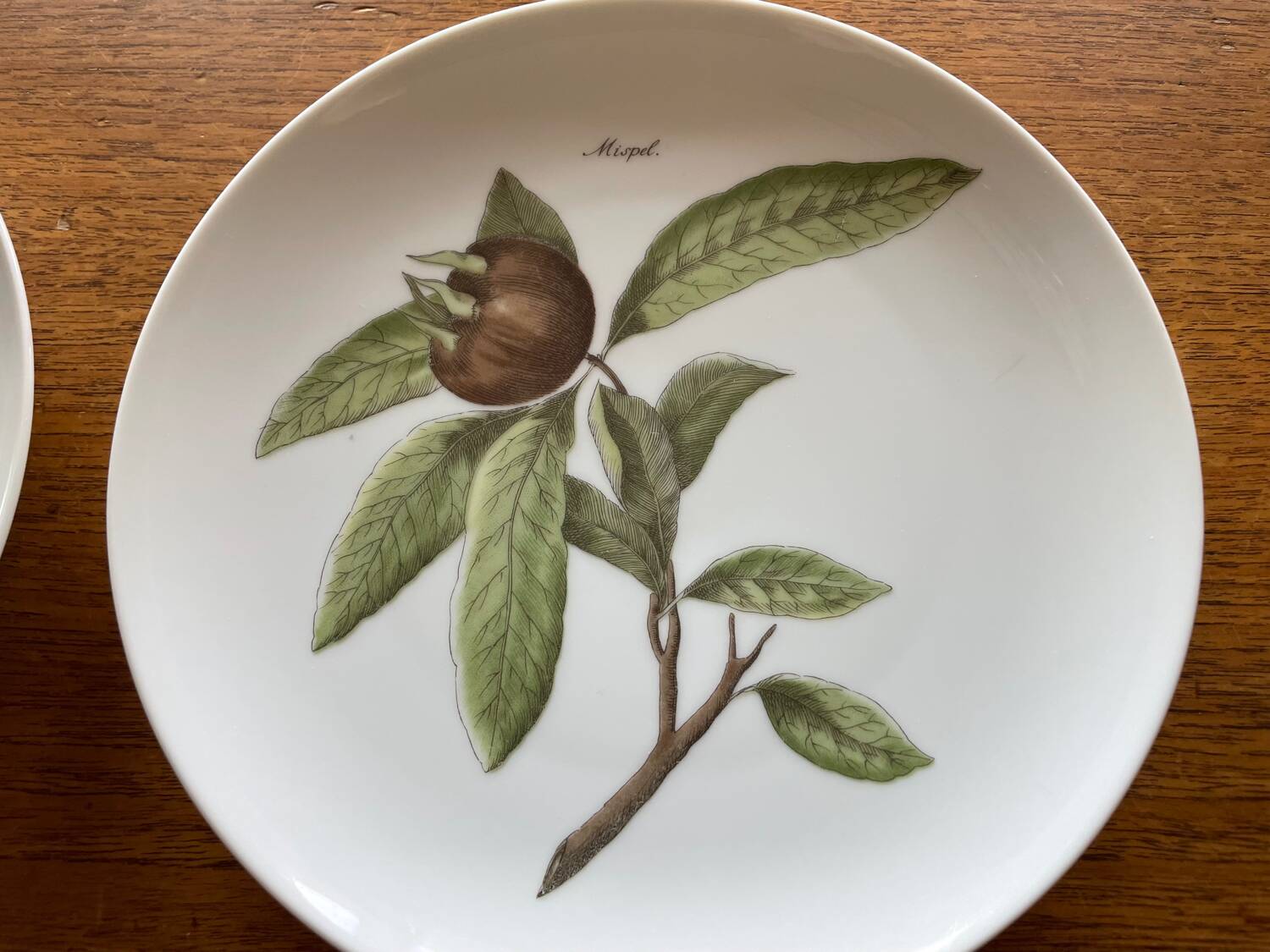 Set of 4 Vintage Hutschenreuther Fruit Dessert Plates 20cm, Side Plate